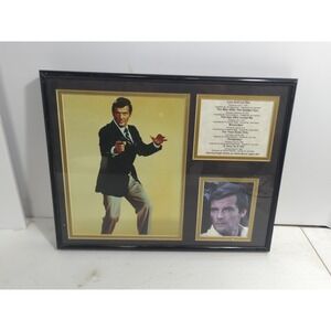 James Bond Roger Moore Framed Photo Collage 11 x 14-Inch
